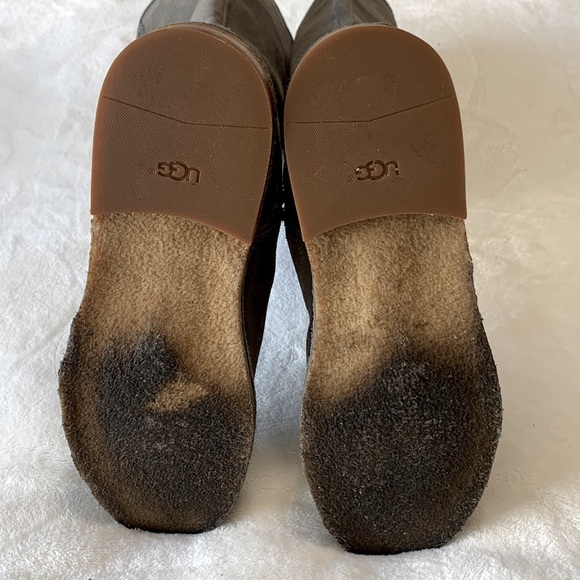 UGG Gray Suede Tall Boots Wilder 1008967 - Picture 13 of 15